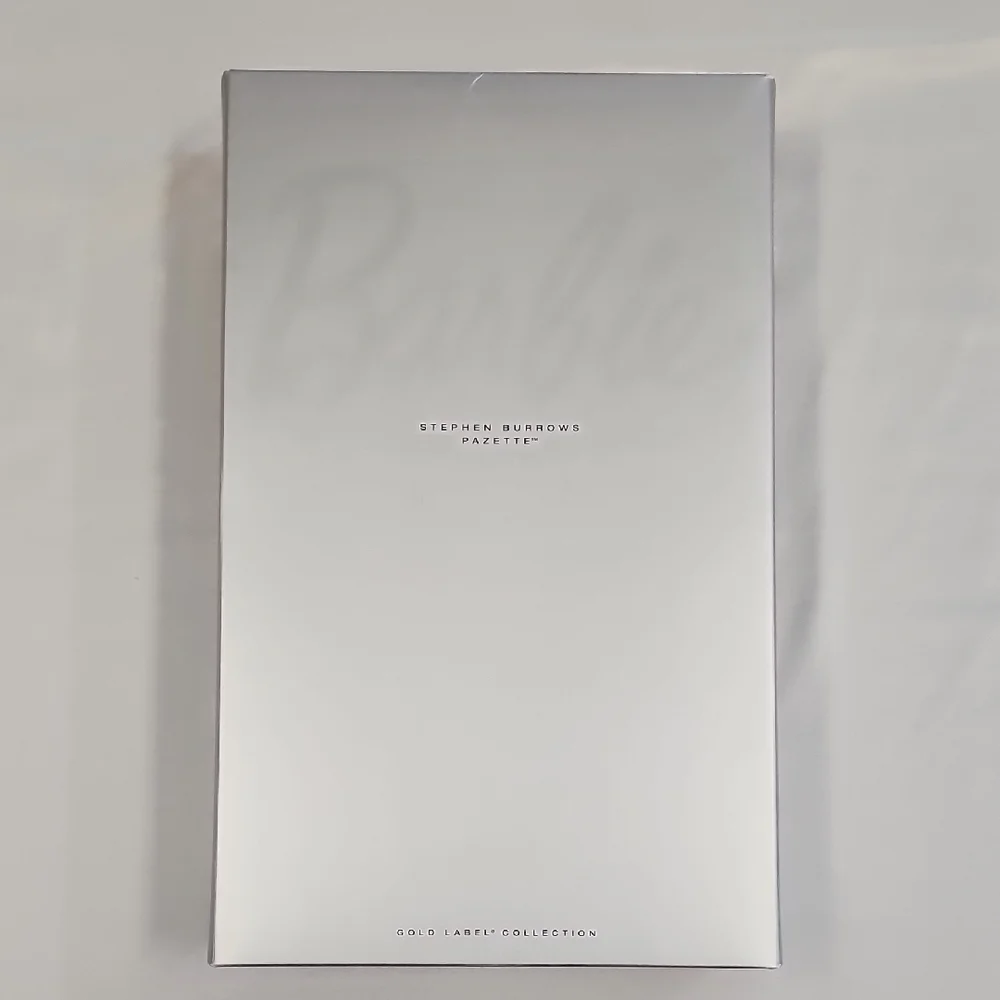 Stephen Borrows "Pazette" Fashion Doll Tan Silver Feathered Outfit NRFB NIB - Picture 12 of 17